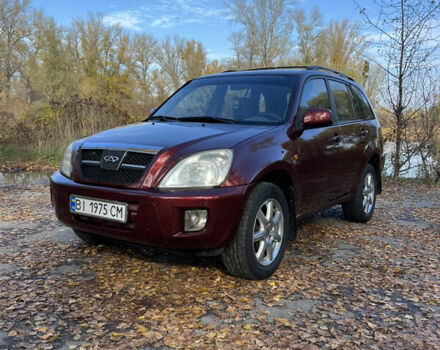 Красный Чери Тигго, объемом двигателя 2.4 л и пробегом 130 тыс. км за 4400 $, фото 1 на Automoto.ua