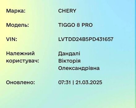 Белый Чери Tiggo 8 Pro, объемом двигателя 2 л и пробегом 14 тыс. км за 29999 $, фото 8 на Automoto.ua