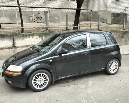 Черный Шевроле Авео, объемом двигателя 1.5 л и пробегом 143 тыс. км за 2000 $, фото 1 на Automoto.ua