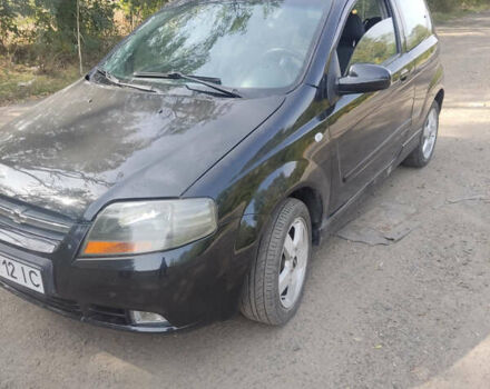 Черный Шевроле Авео, объемом двигателя 1.4 л и пробегом 195 тыс. км за 2700 $, фото 2 на Automoto.ua