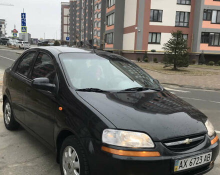 Черный Шевроле Авео, объемом двигателя 1.5 л и пробегом 202 тыс. км за 3444 $, фото 1 на Automoto.ua