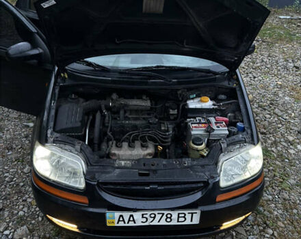 Черный Шевроле Авео, объемом двигателя 1.5 л и пробегом 260 тыс. км за 2950 $, фото 4 на Automoto.ua