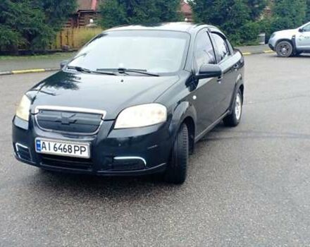 Черный Шевроле Авео, объемом двигателя 1.5 л и пробегом 205 тыс. км за 4200 $, фото 1 на Automoto.ua