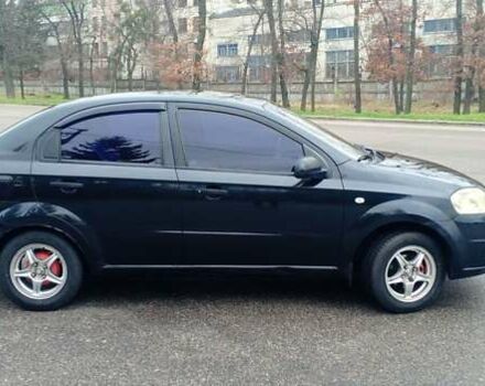 Черный Шевроле Авео, объемом двигателя 1.5 л и пробегом 205 тыс. км за 4200 $, фото 2 на Automoto.ua