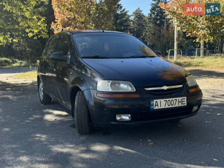 Черный Шевроле Авео, объемом двигателя 1.5 л и пробегом 145 тыс. км за 2950 $, фото 1 на Automoto.ua