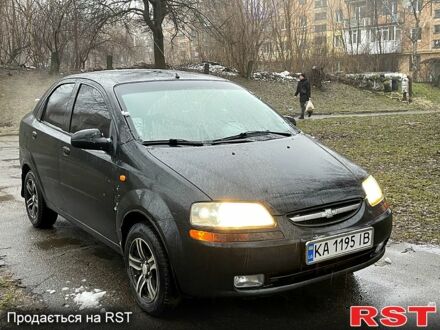 Чорний Шевроле Авео, об'ємом двигуна 1.5 л та пробігом 212 тис. км за 3350 $, фото 1 на Automoto.ua