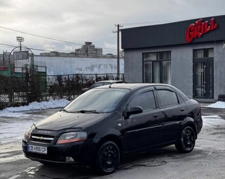 Черный Шевроле Авео, объемом двигателя 1.5 л и пробегом 201 тыс. км за 3200 $, фото 1 на Automoto.ua