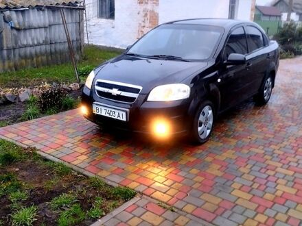 Черный Шевроле Авео, объемом двигателя 1.5 л и пробегом 214 тыс. км за 2600 $, фото 1 на Automoto.ua