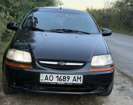 Черный Шевроле Авео, объемом двигателя 1.5 л и пробегом 190 тыс. км за 1350 $, фото 1 на Automoto.ua