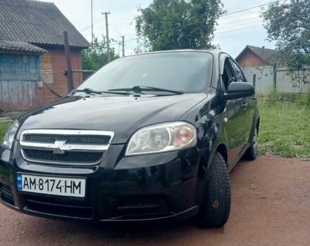 Черный Шевроле Авео, объемом двигателя 1.5 л и пробегом 250 тыс. км за 3350 $, фото 1 на Automoto.ua