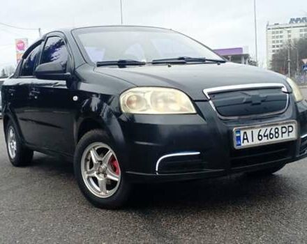 Черный Шевроле Авео, объемом двигателя 1.5 л и пробегом 205 тыс. км за 4200 $, фото 1 на Automoto.ua