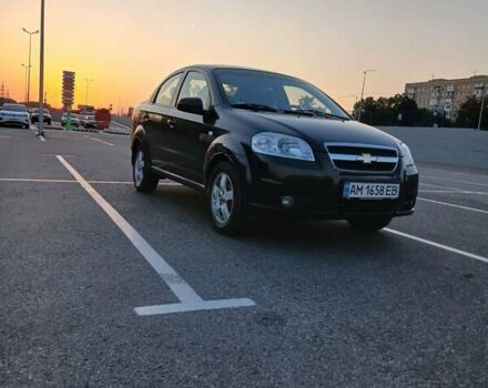 Черный Шевроле Авео, объемом двигателя 1.4 л и пробегом 189 тыс. км за 4987 $, фото 1 на Automoto.ua
