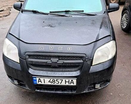 Черный Шевроле Авео, объемом двигателя 1.5 л и пробегом 250 тыс. км за 2700 $, фото 1 на Automoto.ua
