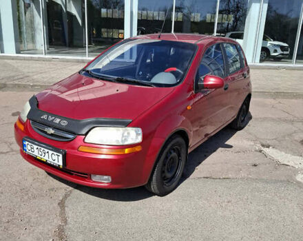 Красный Шевроле Авео, объемом двигателя 1.5 л и пробегом 214 тыс. км за 3200 $, фото 1 на Automoto.ua