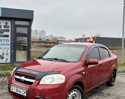 Красный Шевроле Авео, объемом двигателя 1.5 л и пробегом 107 тыс. км за 2100 $, фото 1 на Automoto.ua