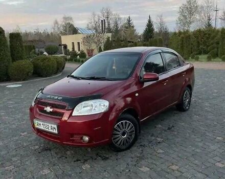 Красный Шевроле Авео, объемом двигателя 1.6 л и пробегом 186 тыс. км за 3600 $, фото 1 на Automoto.ua