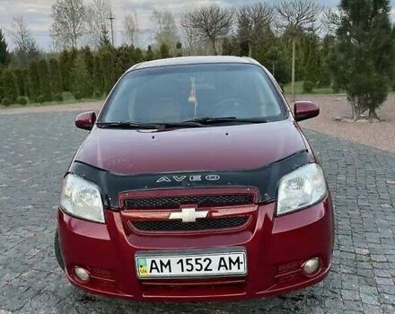 Красный Шевроле Авео, объемом двигателя 1.6 л и пробегом 186 тыс. км за 3600 $, фото 2 на Automoto.ua