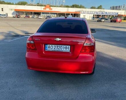 Красный Шевроле Авео, объемом двигателя 1.21 л и пробегом 280 тыс. км за 3999 $, фото 1 на Automoto.ua
