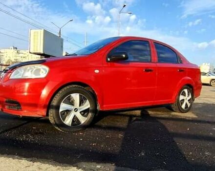 Красный Шевроле Авео, объемом двигателя 1.4 л и пробегом 202 тыс. км за 3600 $, фото 2 на Automoto.ua