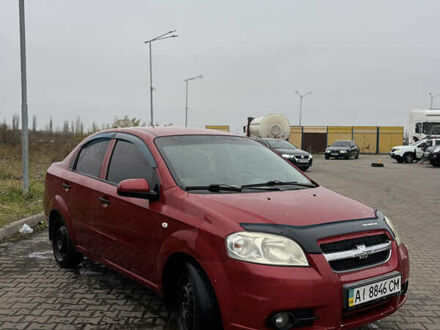 Красный Шевроле Авео, объемом двигателя 1.5 л и пробегом 107 тыс. км за 2100 $, фото 1 на Automoto.ua