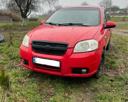 Красный Шевроле Авео, объемом двигателя 1.5 л и пробегом 230 тыс. км за 1100 $, фото 1 на Automoto.ua
