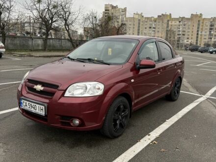 Красный Шевроле Авео, объемом двигателя 1.6 л и пробегом 158 тыс. км за 4600 $, фото 1 на Automoto.ua
