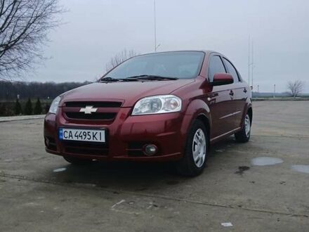 Красный Шевроле Авео, объемом двигателя 1.6 л и пробегом 91 тыс. км за 4800 $, фото 1 на Automoto.ua
