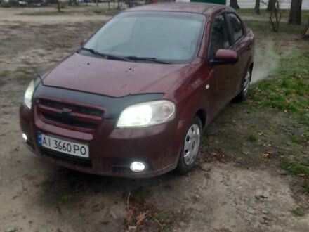 Красный Шевроле Авео, объемом двигателя 1.6 л и пробегом 209 тыс. км за 3500 $, фото 1 на Automoto.ua
