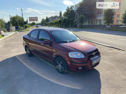 Красный Шевроле Авео, объемом двигателя 1.6 л и пробегом 193 тыс. км за 5000 $, фото 1 на Automoto.ua