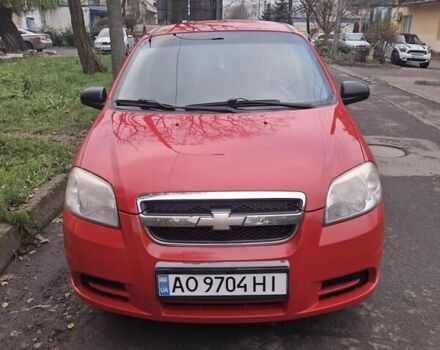 Красный Шевроле Авео, объемом двигателя 1.21 л и пробегом 212 тыс. км за 3000 $, фото 1 на Automoto.ua