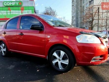 Красный Шевроле Авео, объемом двигателя 1.4 л и пробегом 202 тыс. км за 3600 $, фото 1 на Automoto.ua
