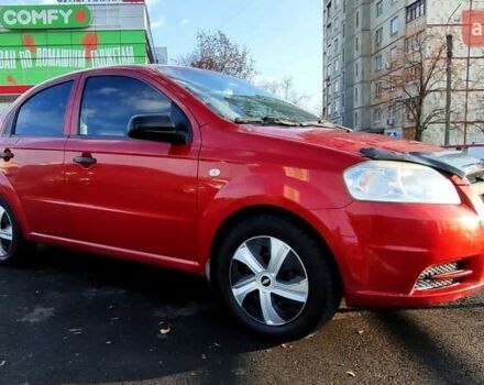 Красный Шевроле Авео, объемом двигателя 1.4 л и пробегом 202 тыс. км за 3600 $, фото 1 на Automoto.ua