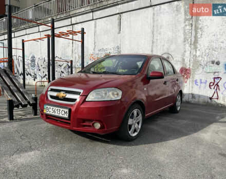 Красный Шевроле Авео, объемом двигателя 1.5 л и пробегом 195 тыс. км за 3000 $, фото 1 на Automoto.ua