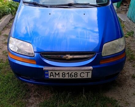 Синий Шевроле Авео, объемом двигателя 1.5 л и пробегом 297 тыс. км за 3800 $, фото 2 на Automoto.ua
