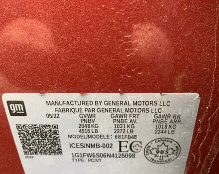 Шевроле Bolt EV, об'ємом двигуна 0 л та пробігом 53 тис. км за 3499 $, фото 11 на Automoto.ua