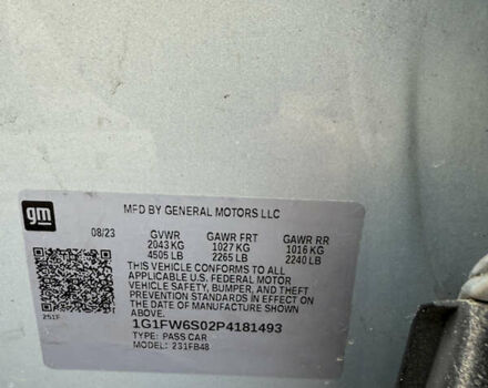 Серый Шевроле Bolt EV, объемом двигателя 0 л и пробегом 72 тыс. км за 16400 $, фото 6 на Automoto.ua