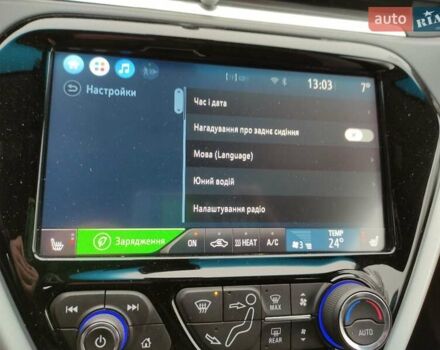 Синий Шевроле Bolt EV, объемом двигателя 0 л и пробегом 49 тыс. км за 16550 $, фото 62 на Automoto.ua