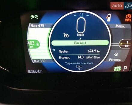 Синий Шевроле Bolt EV, объемом двигателя 0 л и пробегом 82 тыс. км за 15200 $, фото 10 на Automoto.ua