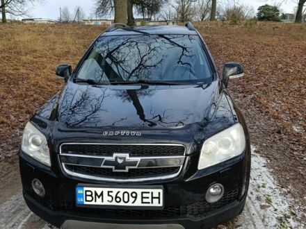 Черный Шевроле Каптива, объемом двигателя 2 л и пробегом 255 тыс. км за 8200 $, фото 1 на Automoto.ua