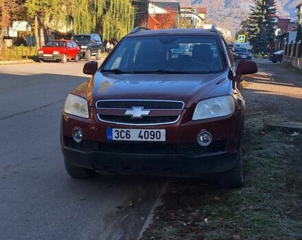Красный Шевроле Каптива, объемом двигателя 2 л и пробегом 190 тыс. км за 3650 $, фото 1 на Automoto.ua