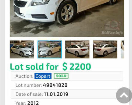 Белый Шевроле Круз, объемом двигателя 1.4 л и пробегом 230 тыс. км за 5800 $, фото 11 на Automoto.ua