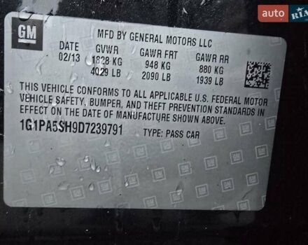 Чорний Шевроле Круз, об'ємом двигуна 1.8 л та пробігом 209 тис. км за 4600 $, фото 18 на Automoto.ua