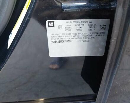 Черный Шевроле Круз, объемом двигателя 1.4 л и пробегом 156 тыс. км за 9000 $, фото 15 на Automoto.ua