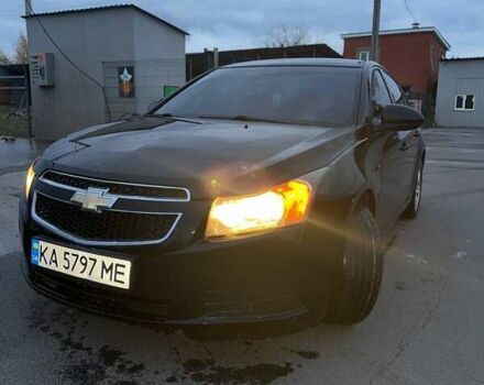 Черный Шевроле Круз, объемом двигателя 1.6 л и пробегом 128 тыс. км за 4850 $, фото 1 на Automoto.ua