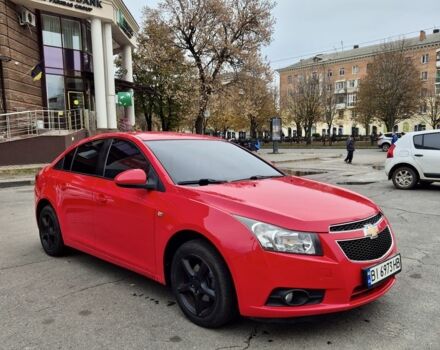 Красный Шевроле Круз, объемом двигателя 1.6 л и пробегом 169 тыс. км за 7700 $, фото 1 на Automoto.ua
