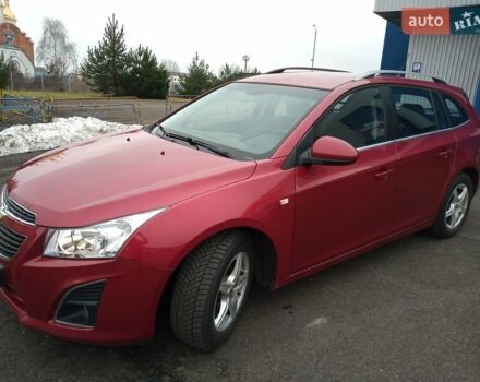 Красный Шевроле Круз, объемом двигателя 2 л и пробегом 90 тыс. км за 9500 $, фото 1 на Automoto.ua