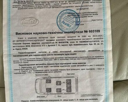 Белый Шевроле Експресс, объемом двигателя 2.78 л и пробегом 115 тыс. км за 25500 $, фото 16 на Automoto.ua
