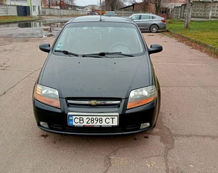 Черный Шевроле Калос, объемом двигателя 1.4 л и пробегом 209 тыс. км за 2600 $, фото 1 на Automoto.ua