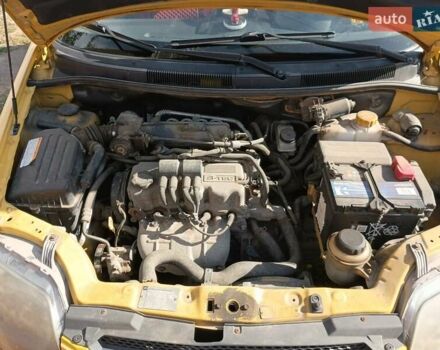 Жовтий Шевроле Калос, об'ємом двигуна 1.1 л та пробігом 127 тис. км за 3500 $, фото 1 на Automoto.ua