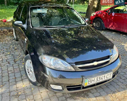 Черный Шевроле Лачетти, объемом двигателя 1.8 л и пробегом 142 тыс. км за 7400 $, фото 1 на Automoto.ua